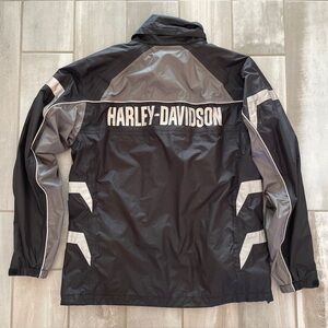 HARLEY-DAVIDSON Riding Gear Men’s Small Black Full-Speed Reflective Rain Jacket